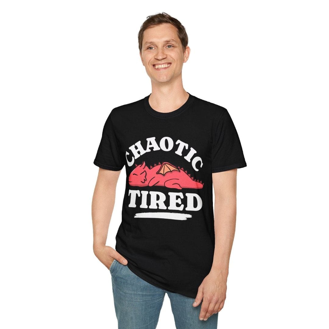 Printify T-Shirt Alignment: Chaotic Tired T-shirt