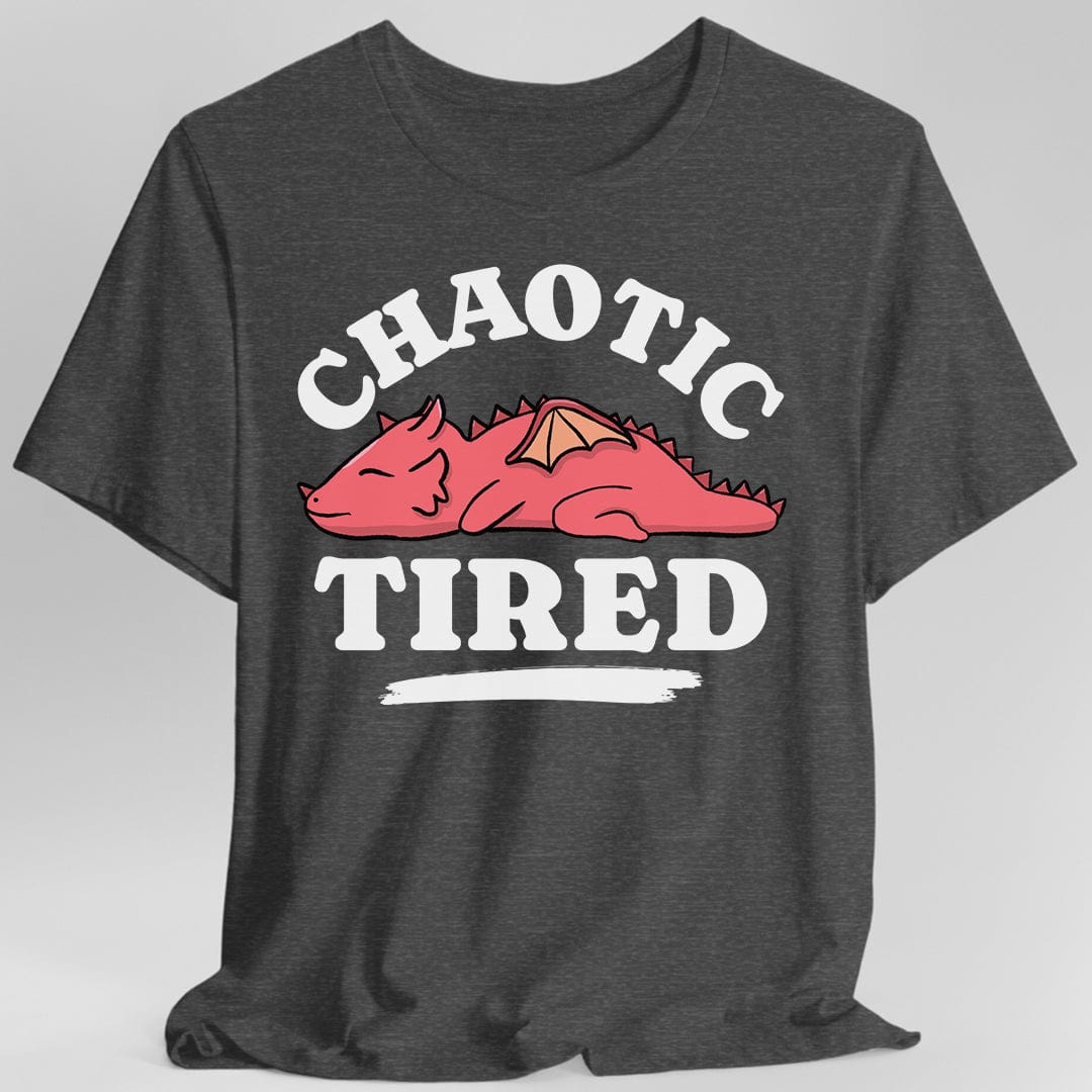 Printify T-Shirt Dark Heather / S Alignment: Chaotic Tired T-shirt