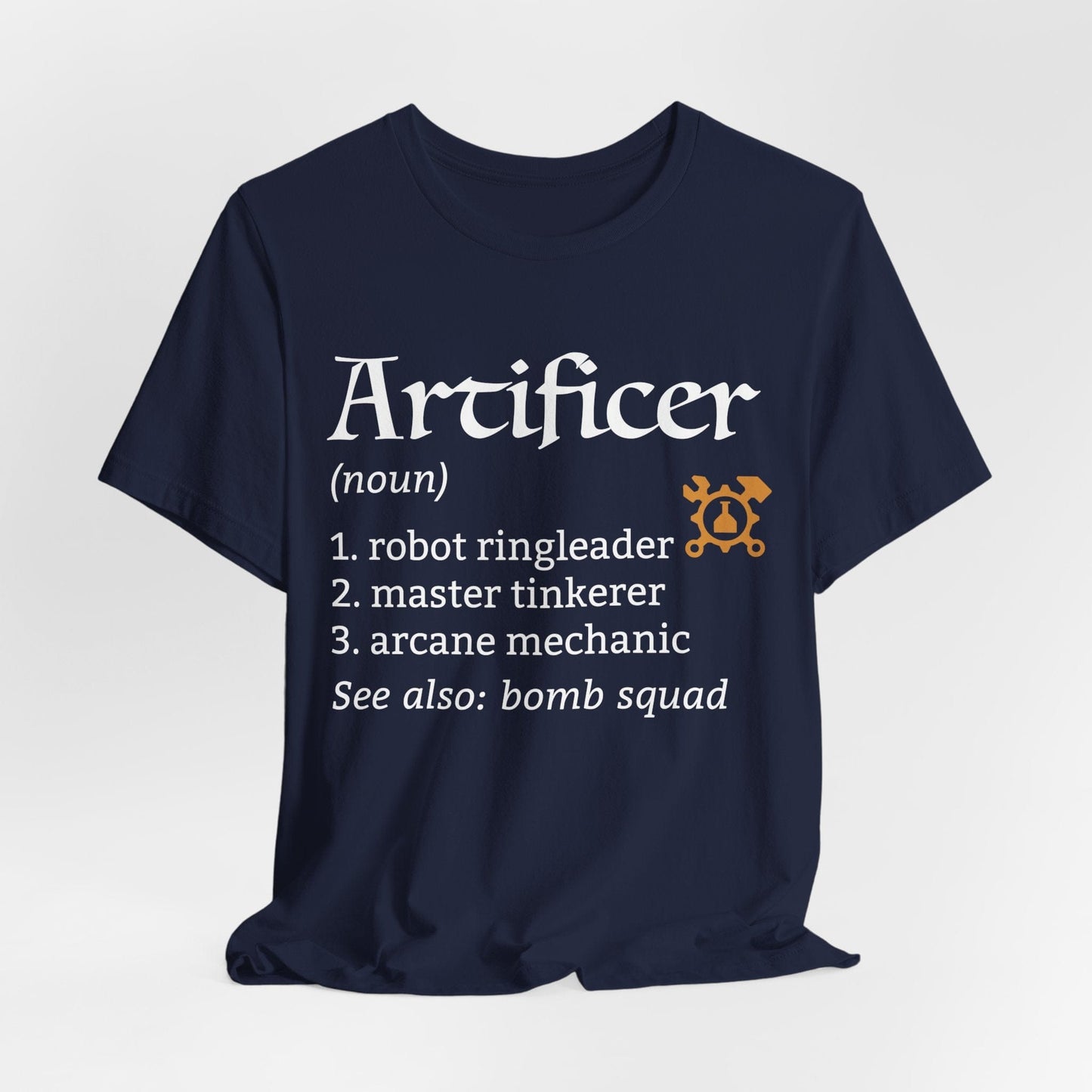 Printify T-Shirt Navy / S Artificer Class Definition T-Shirt – Funny DnD Definition Tee