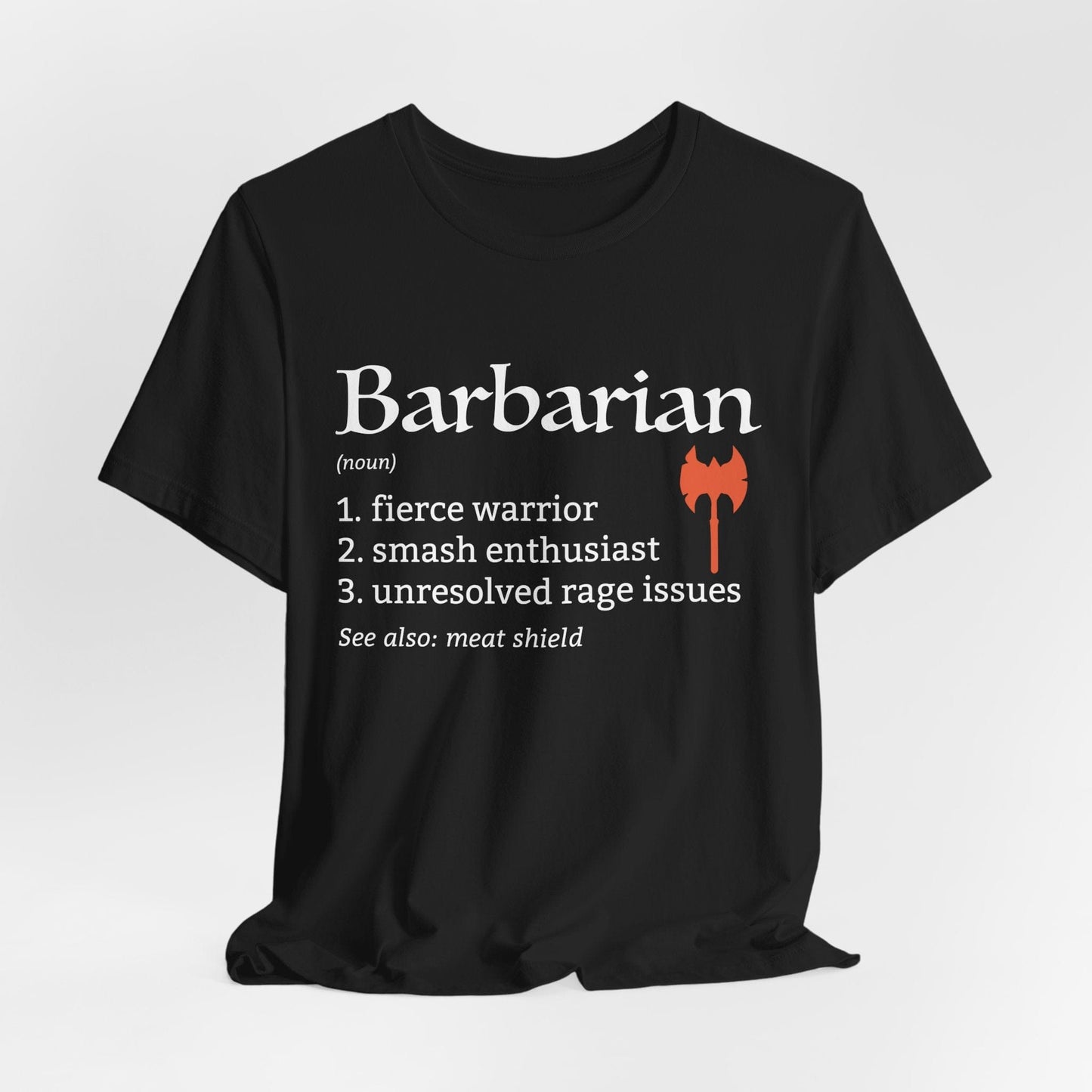 Printify T-Shirt Black / S Barbarian Class Definition T-Shirt – Funny DnD Definition Tee