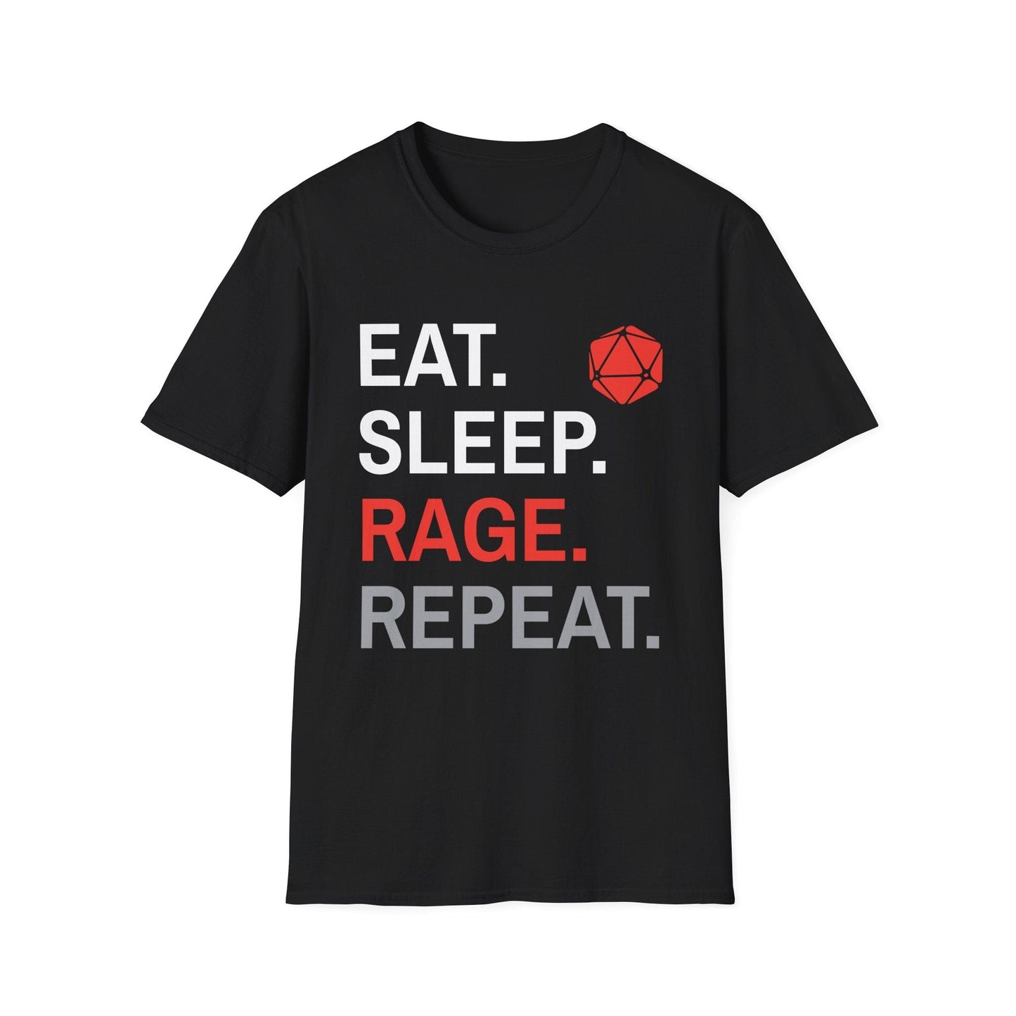 Printify T-Shirt Black / S Barbarian T-Shirt – Eat Sleep Rage Repeat