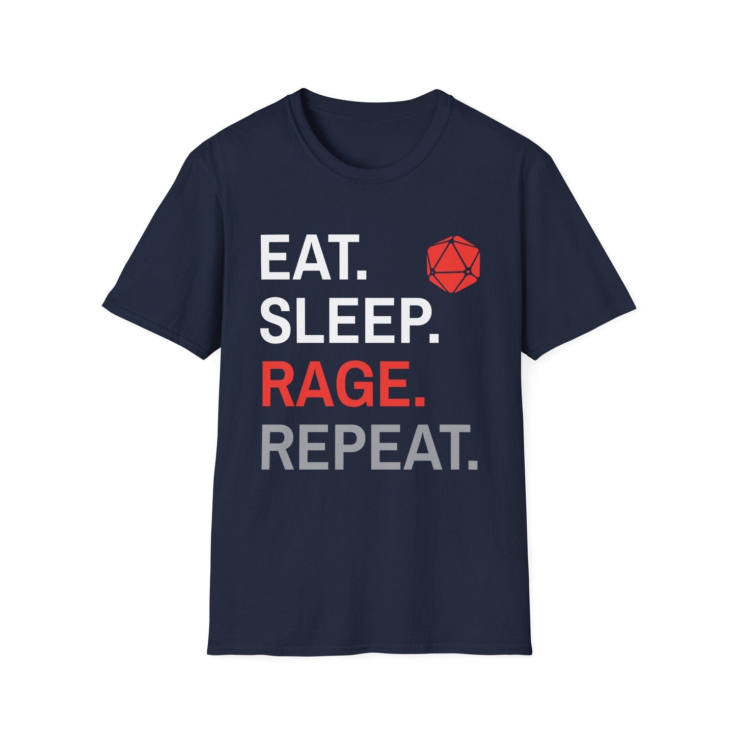 Printify T-Shirt Navy / S Barbarian T-Shirt – Eat Sleep Rage Repeat