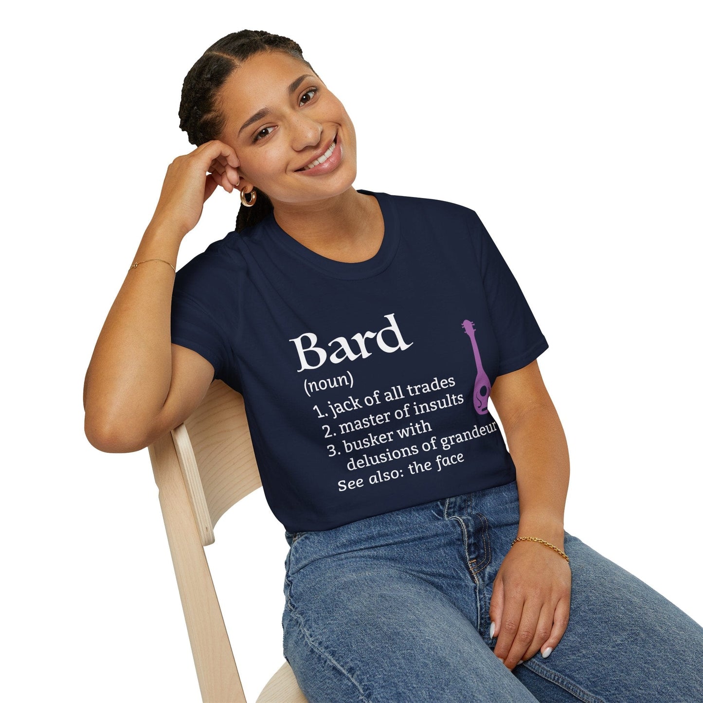 Printify T-Shirt Bard Class Definition T-Shirt – Funny DnD Definition Tee