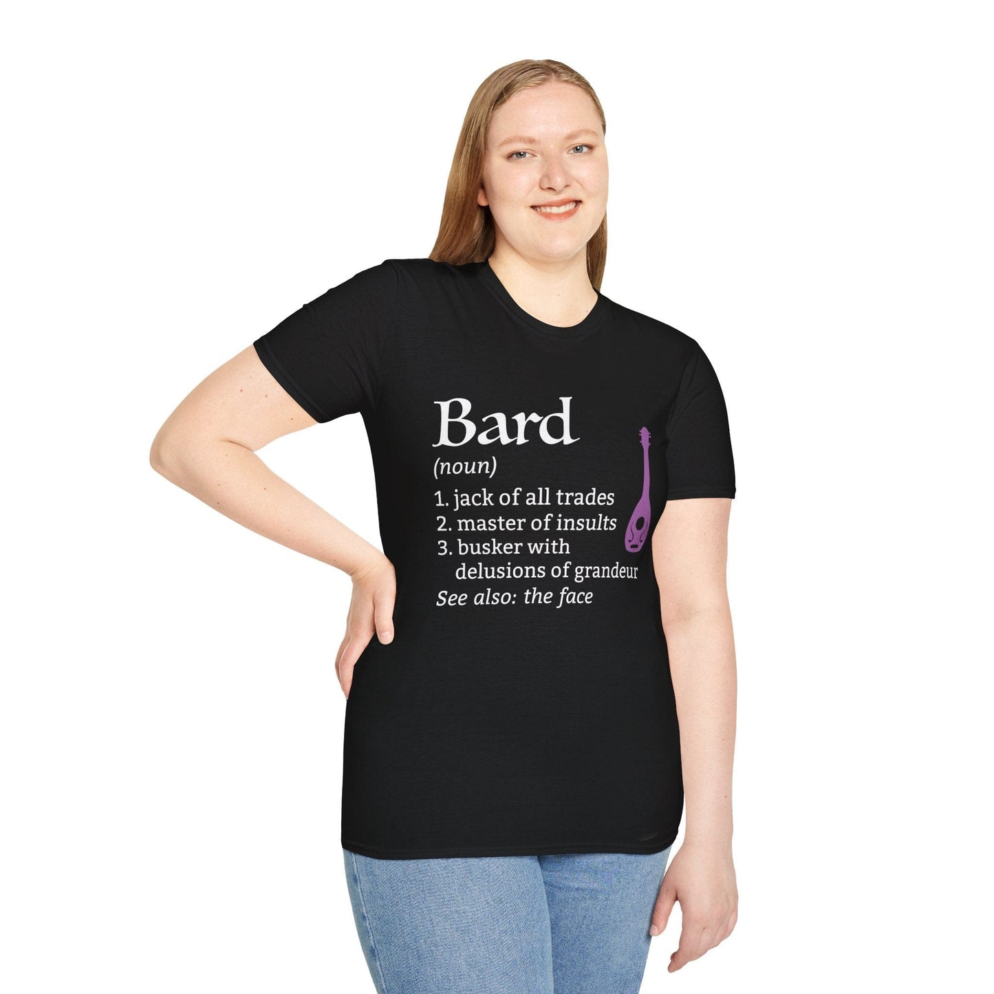 Printify T-Shirt Bard Class Definition T-Shirt – Funny DnD Definition Tee
