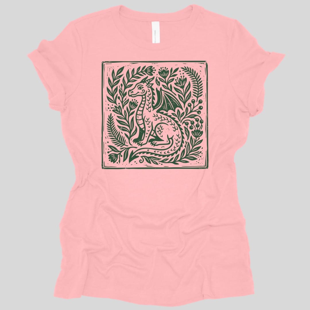 Printify T-Shirt Pink / S Boho Dragon Women's T-shirt