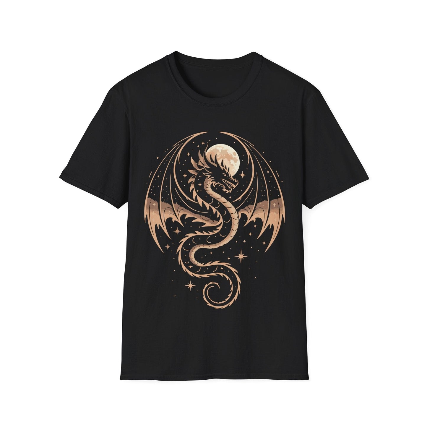 Printify T-Shirt Black / S Celestial Dragon T-Shirt