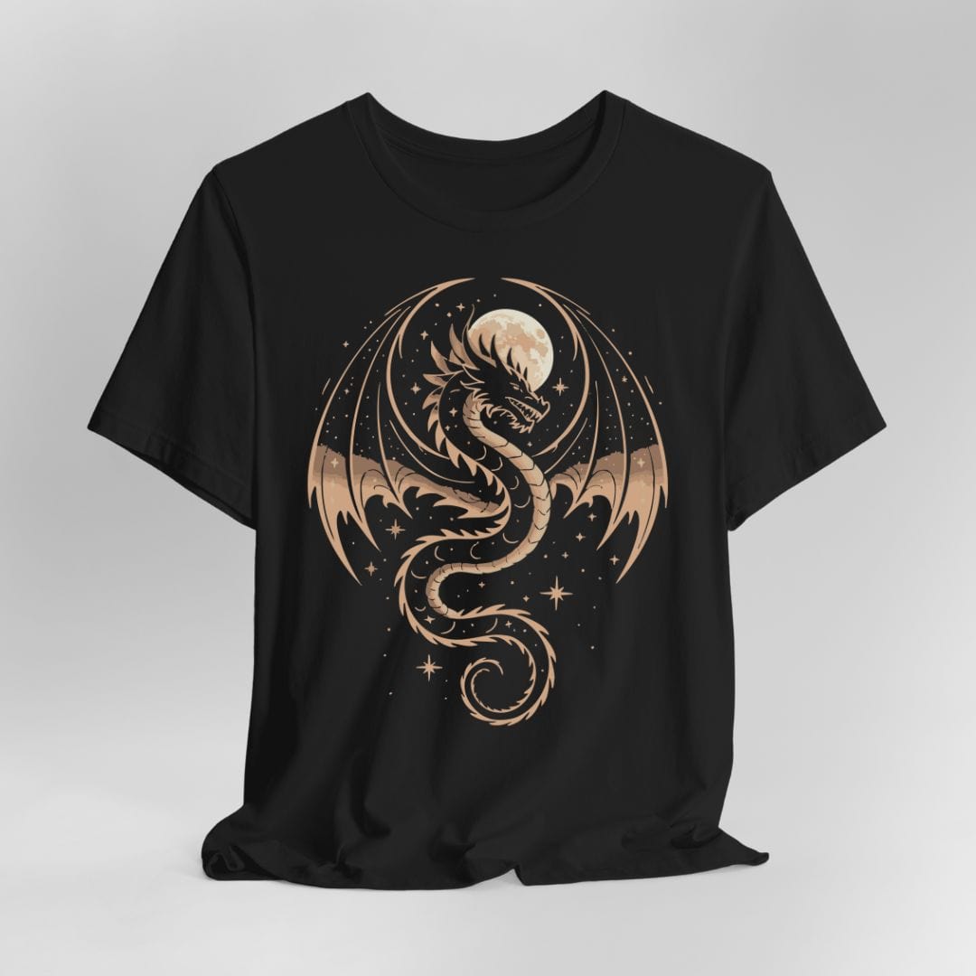 Printify T-Shirt Black / S Celestial Dragon T-Shirt