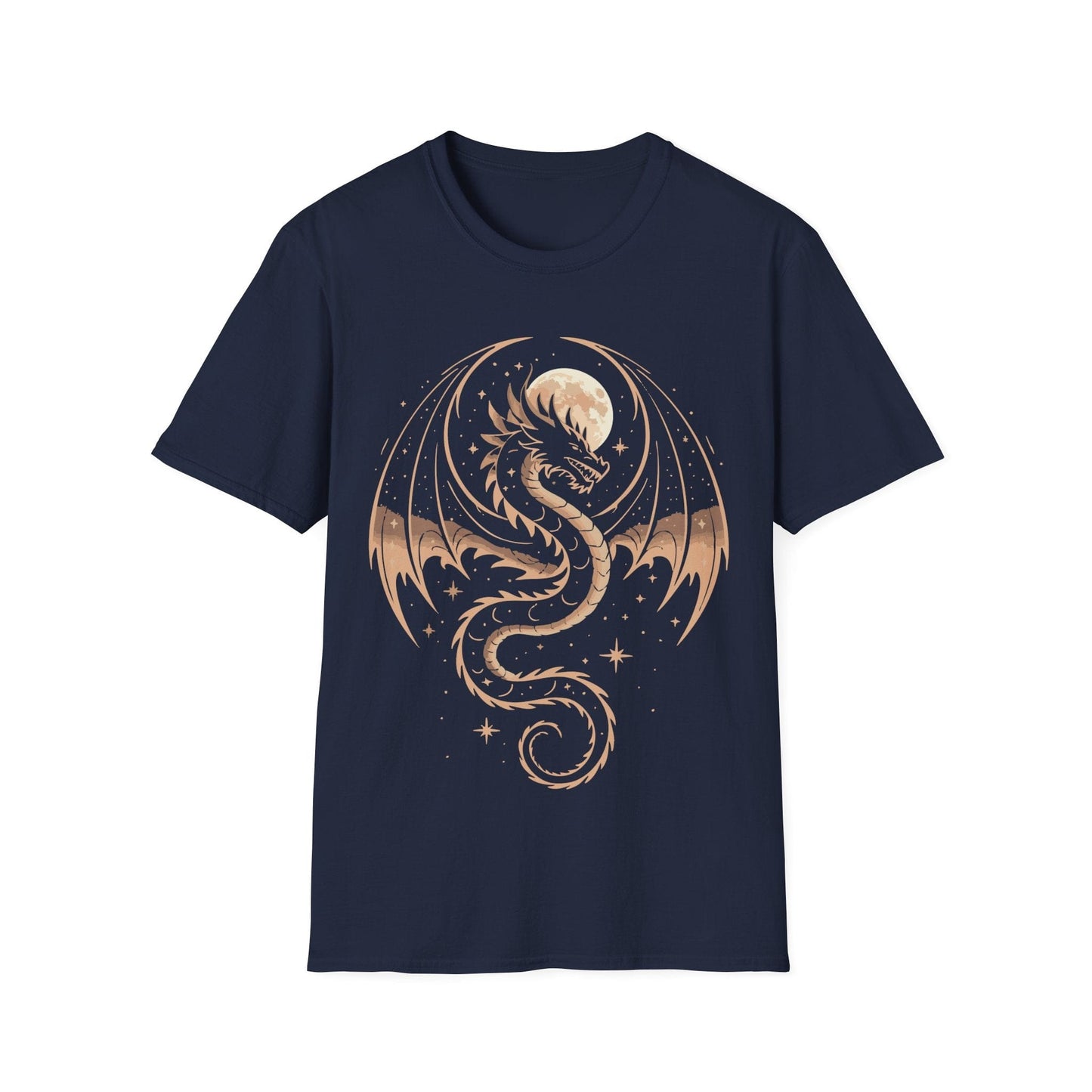 Printify T-Shirt Navy / S Celestial Dragon T-Shirt