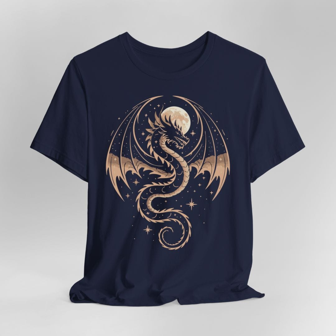 Printify T-Shirt Navy / S Celestial Dragon T-Shirt