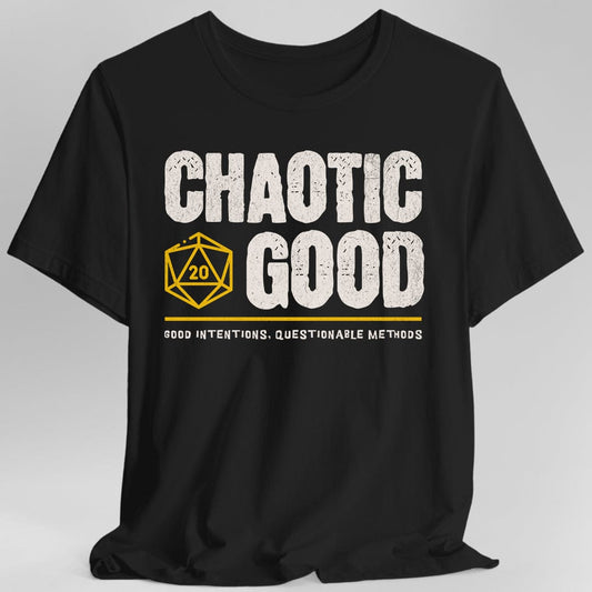 Printify T-Shirt Black / S Chaotic Good Shirt - DnD Alignment T-shirt