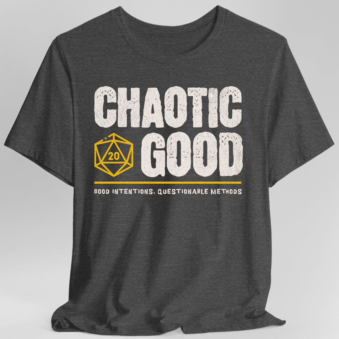 Printify T-Shirt Dark Heather / S Chaotic Good Shirt - DnD Alignment T-shirt