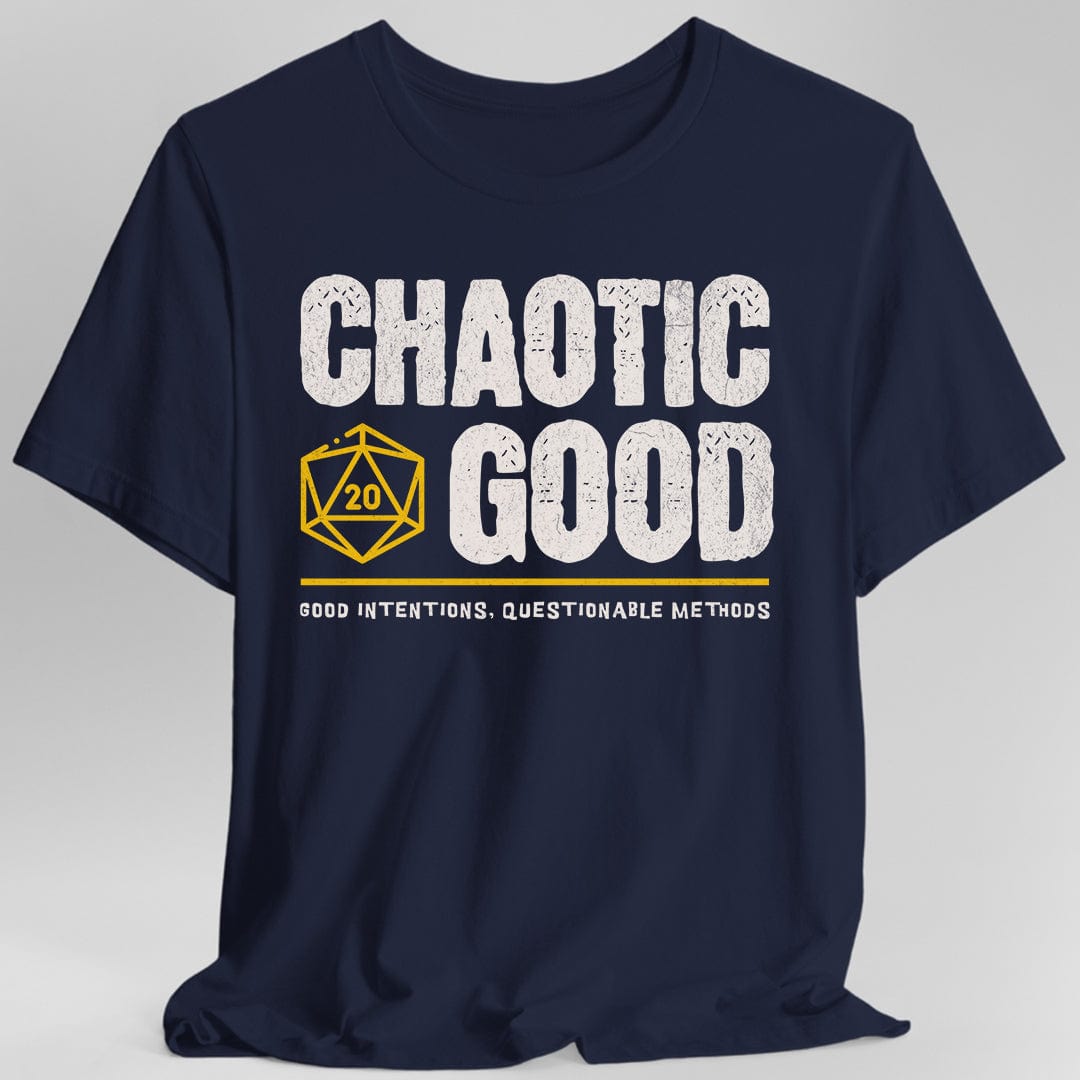 Printify T-Shirt Navy / S Chaotic Good Shirt - DnD Alignment T-shirt