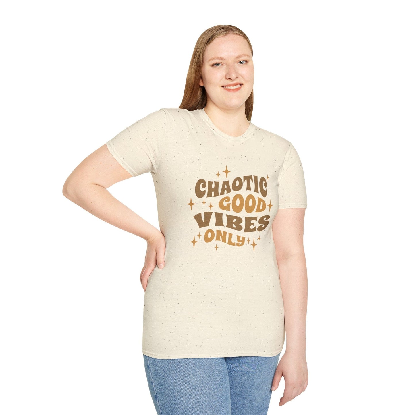 Printify T-Shirt Chaotic Good Vibes Only T-Shirt