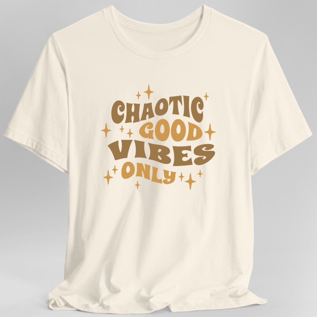 Printify T-Shirt Natural / S Chaotic Good Vibes Only T-Shirt