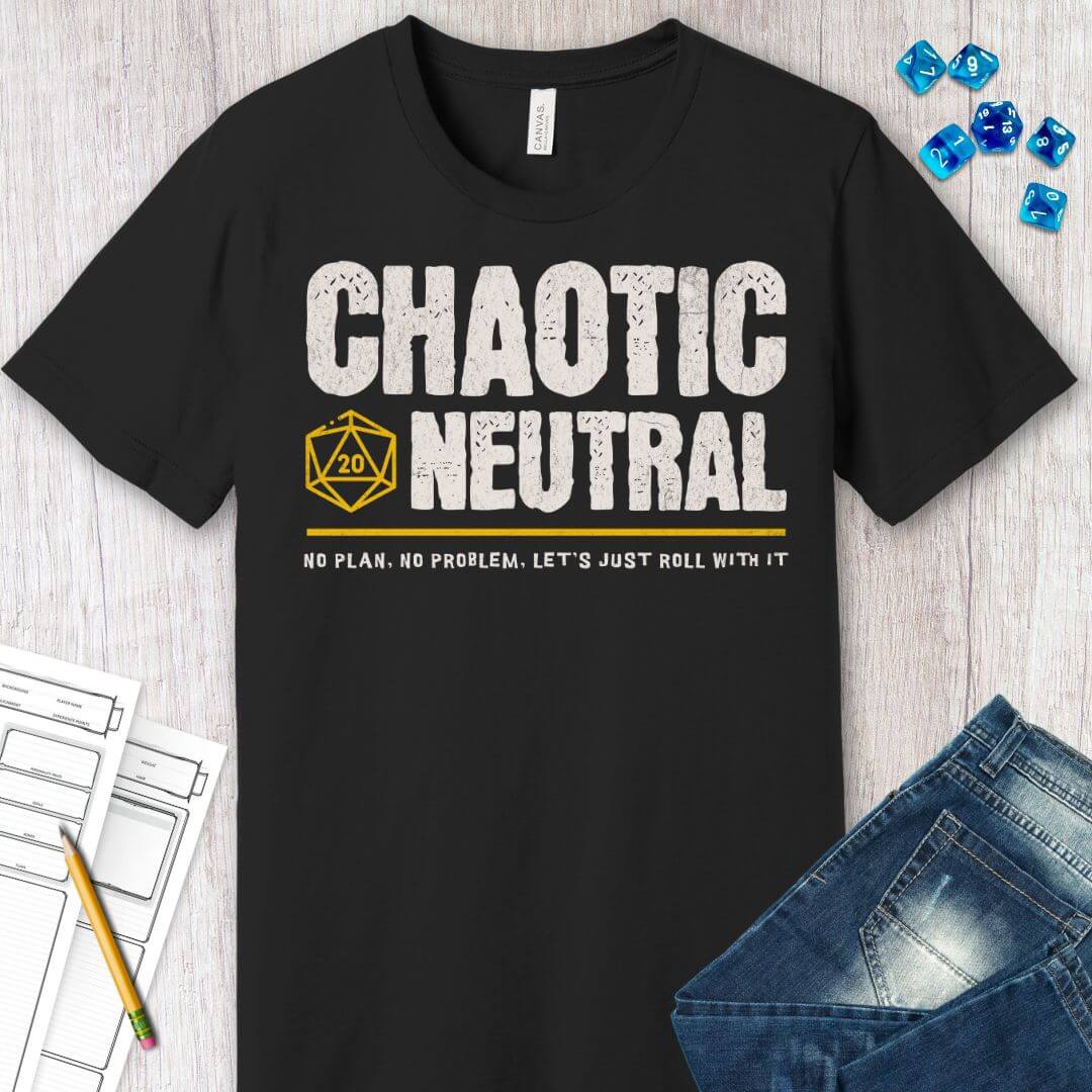 Printify T-Shirt Chaotic Neutral Shirt - DnD Alignment T-shirt