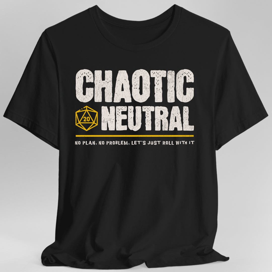 Printify T-Shirt Black / S Chaotic Neutral Shirt - DnD Alignment T-shirt