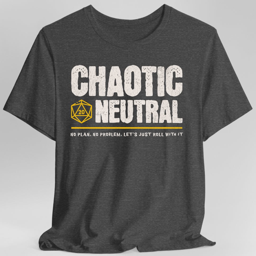 Printify T-Shirt Dark Heather / S Chaotic Neutral Shirt - DnD Alignment T-shirt