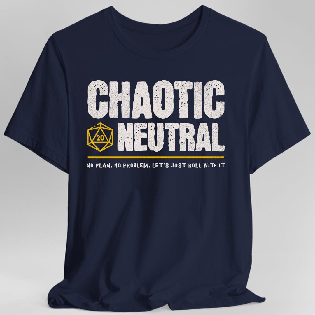 Printify T-Shirt Navy / S Chaotic Neutral Shirt - DnD Alignment T-shirt