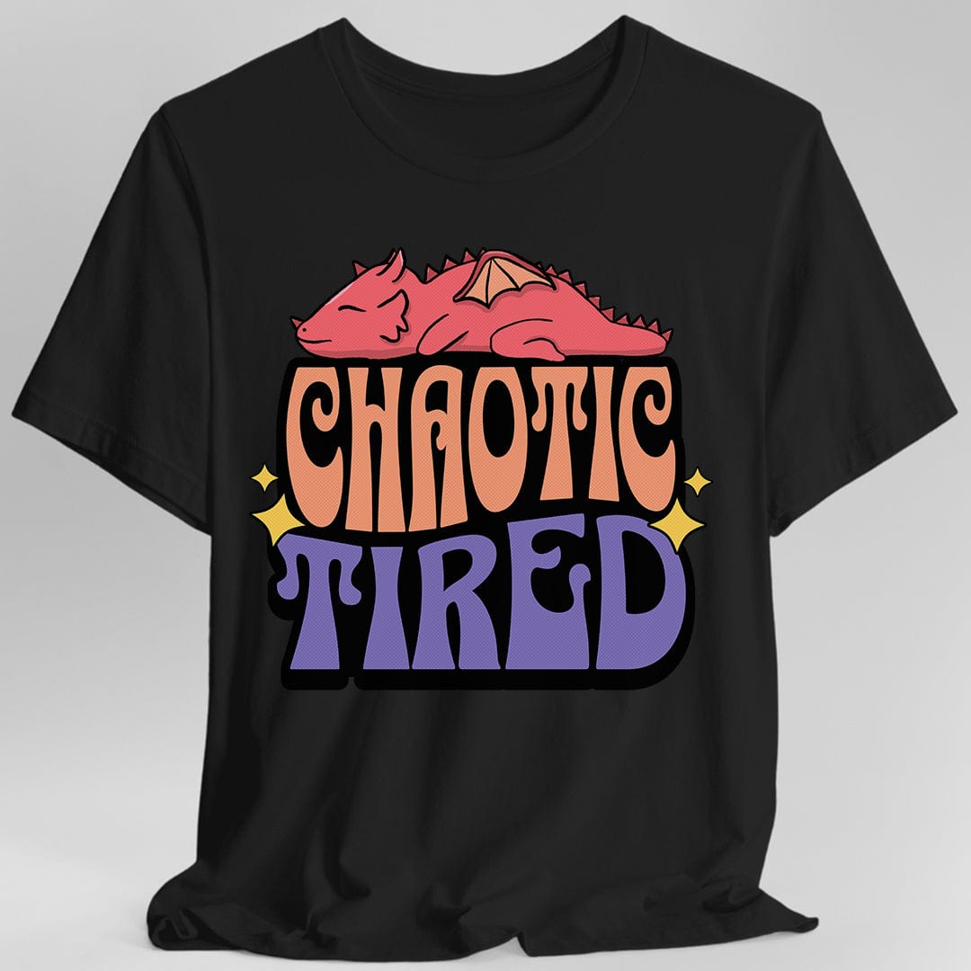 Printify T-Shirt Black / S Chaotic Tired Alignment Shirt