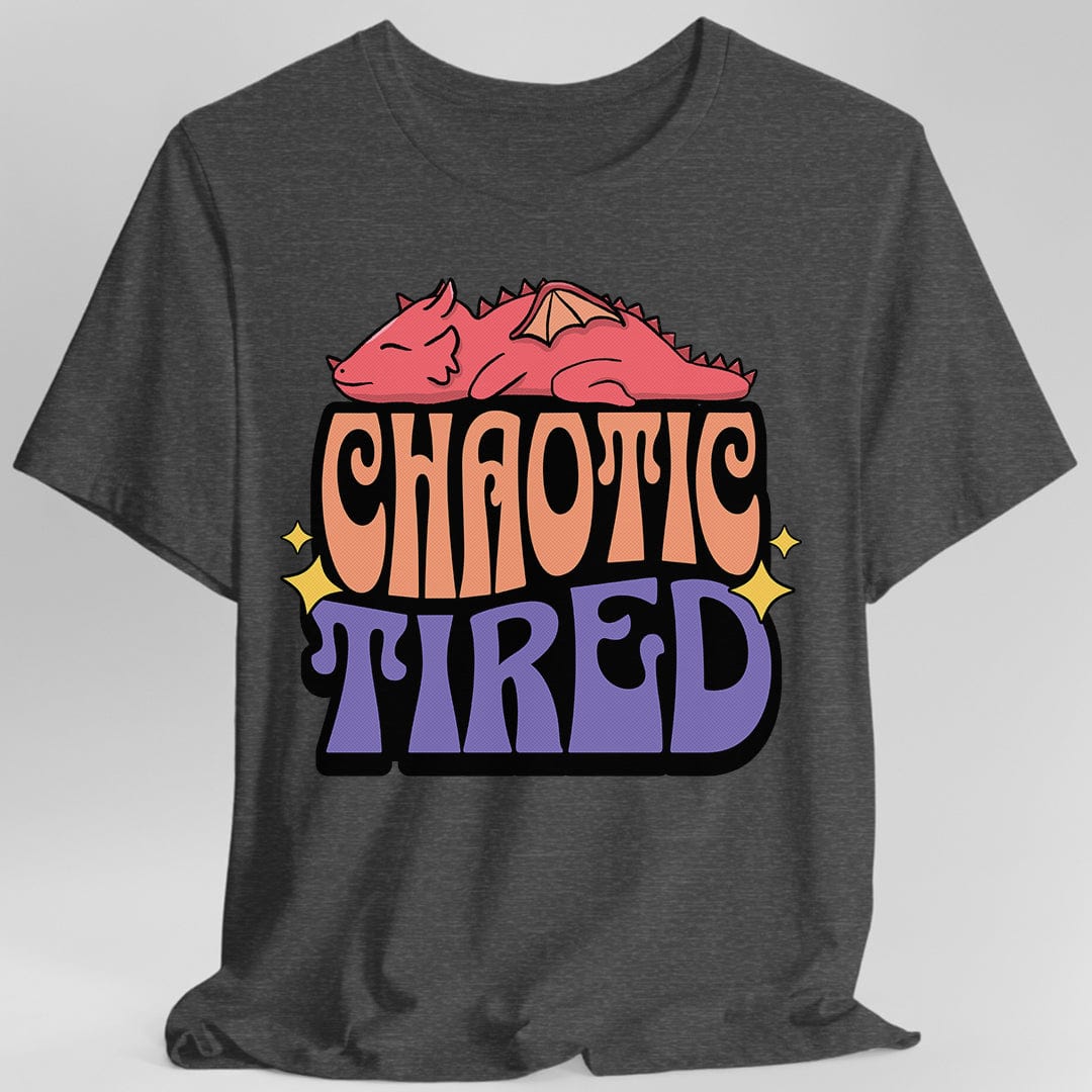 Printify T-Shirt Dark Heather / S Chaotic Tired Alignment Shirt
