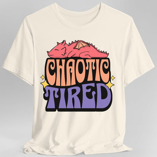 Printify T-Shirt Natural / S Chaotic Tired Alignment Shirt