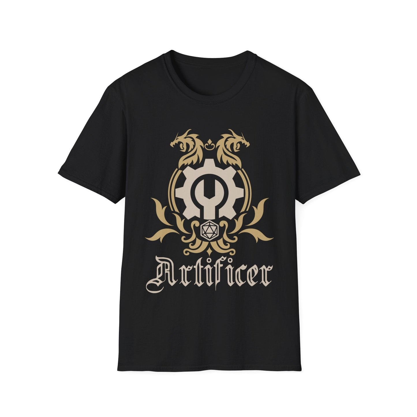Printify T-Shirt Black / S D&D Artificer Class Emblem T-Shirt