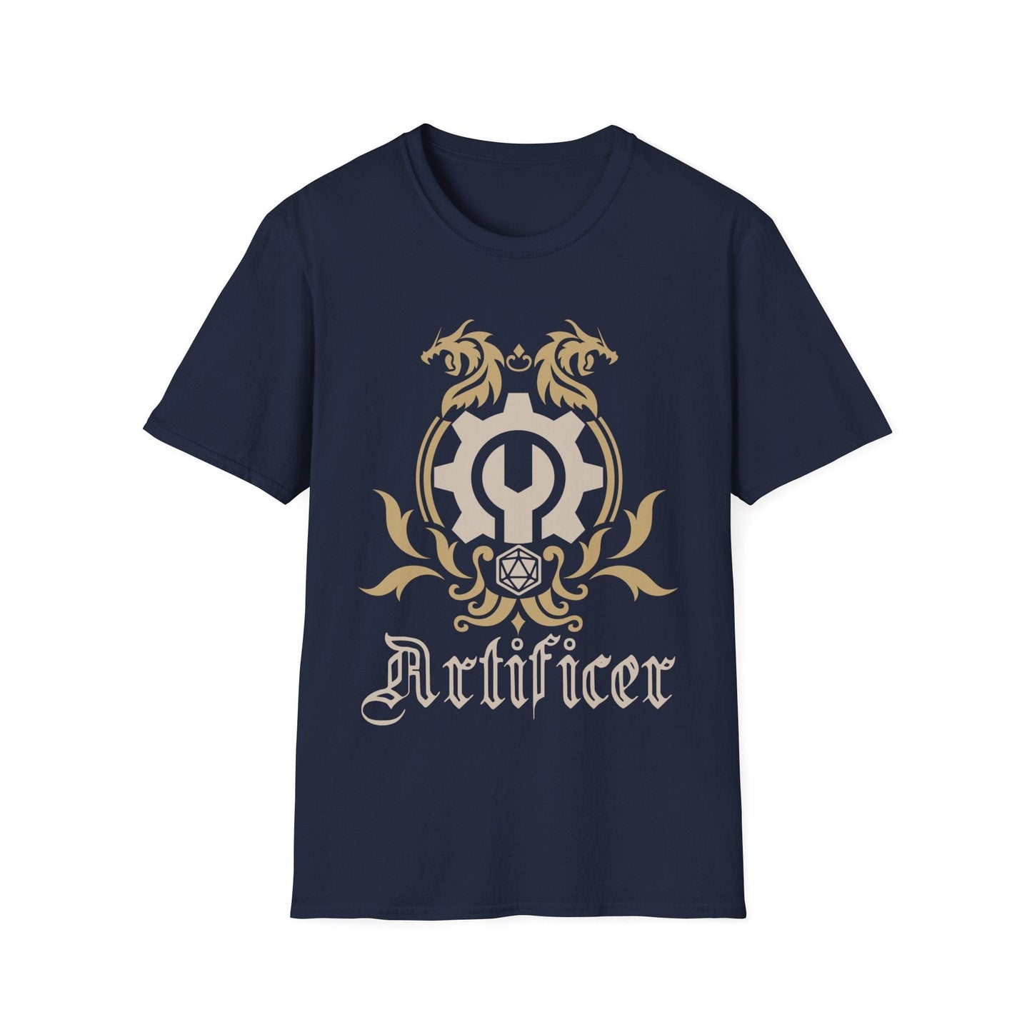 Printify T-Shirt Navy / S D&D Artificer Class Emblem T-Shirt