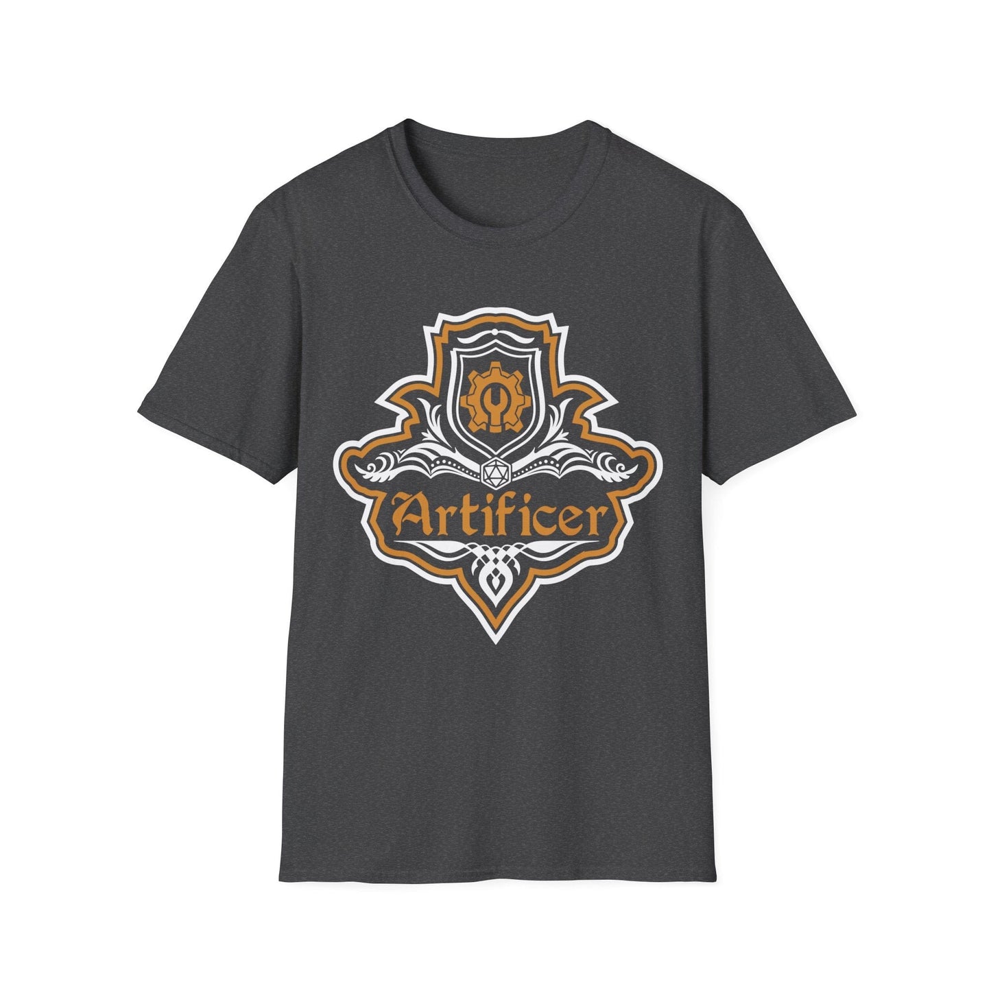Printify T-Shirt Dark Heather / S D&D Artificer Class Fancy Emblem T-Shirt