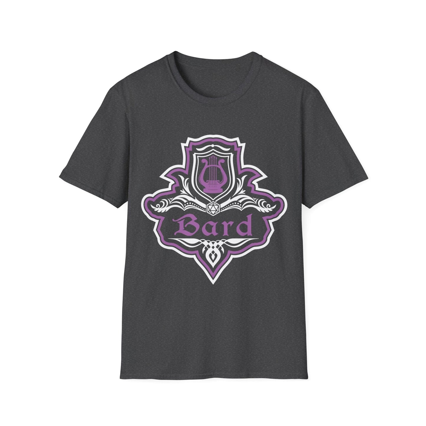 Printify T-Shirt Dark Heather / S D&D Bard Class Fancy Emblem T-Shirt