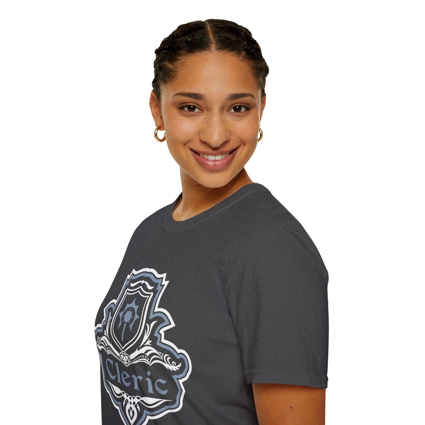 Printify T-Shirt D&D Cleric Class Fancy Emblem T-Shirt