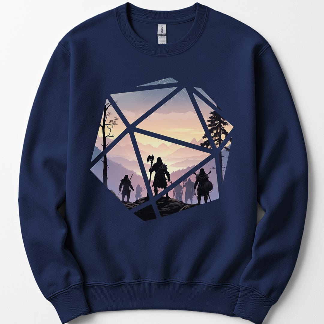 Printify Sweatshirt Navy / S D&D D20 Landscape Sweatshirt