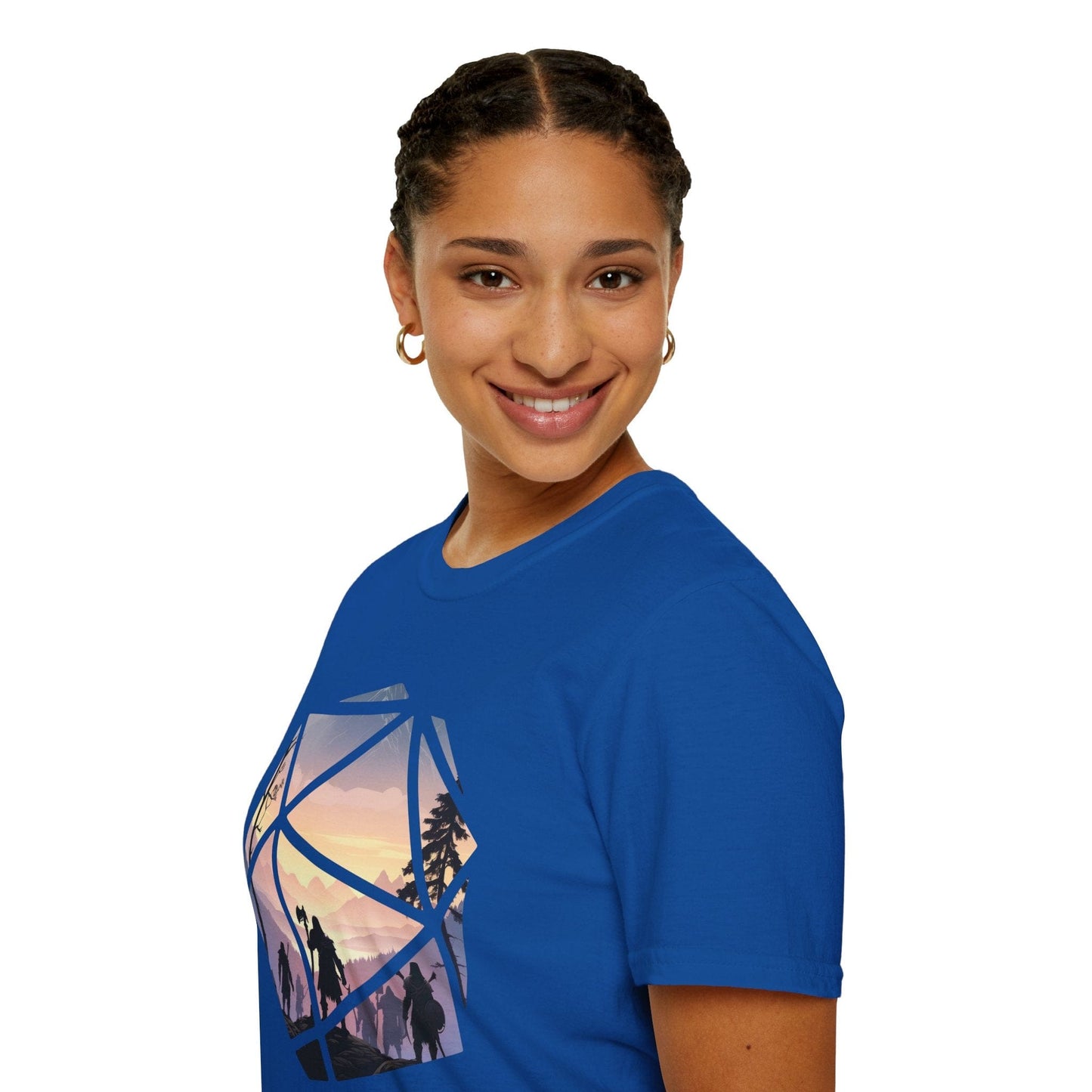 Printify T-Shirt D&D D20 Landscape T-shirt