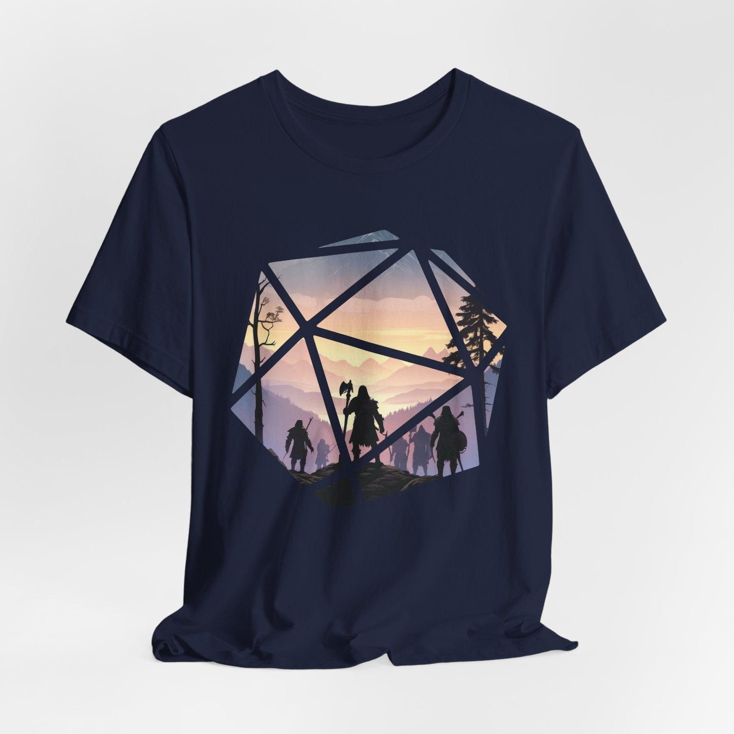Printify T-Shirt Navy / S D&D D20 Landscape T-shirt