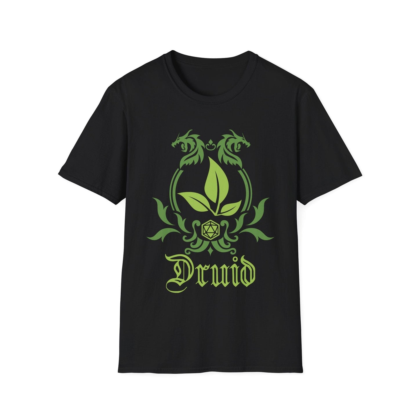 Printify T-Shirt Black / S D&D Druid Class Emblem T-Shirt