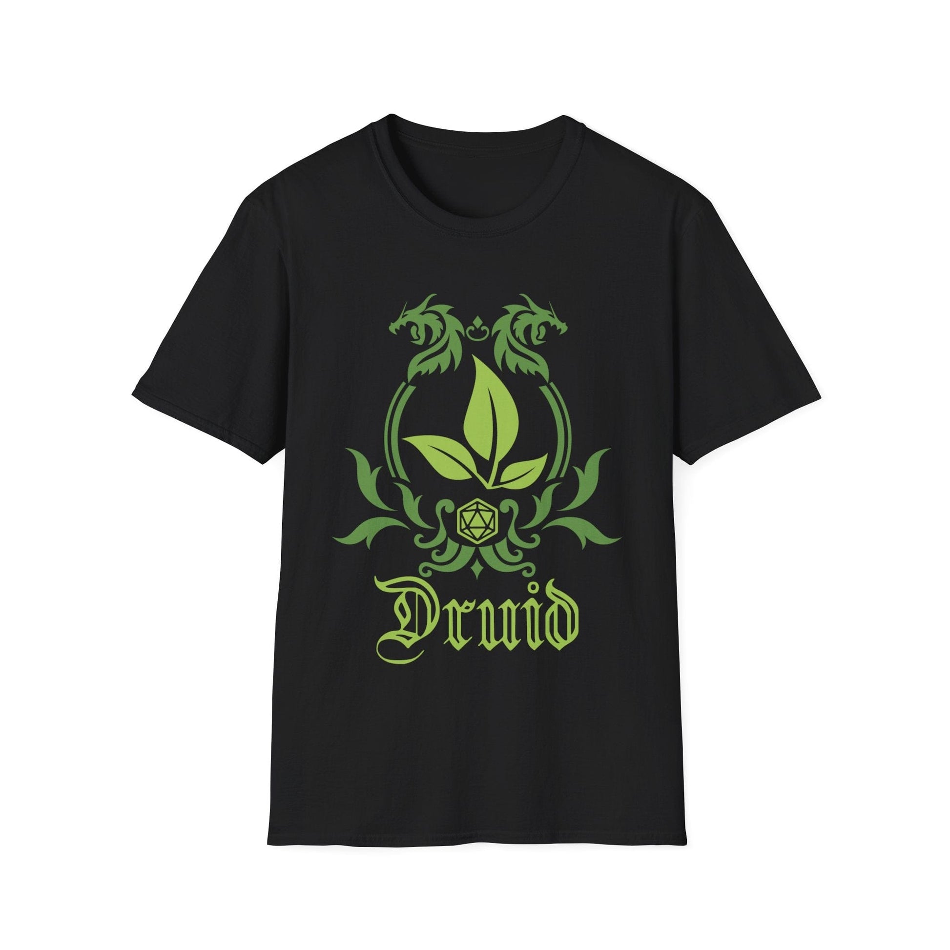 Printify T-Shirt Black / S D&D Druid Class Emblem T-Shirt
