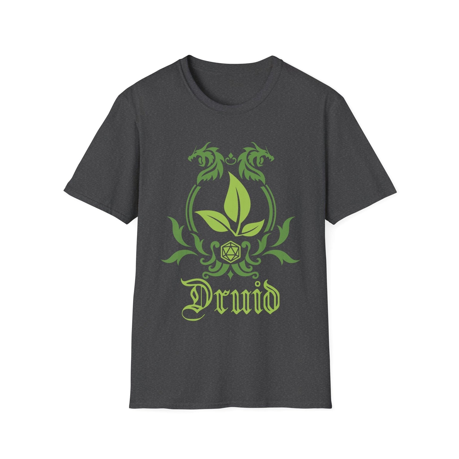 Printify T-Shirt Dark Heather / S D&D Druid Class Emblem T-Shirt
