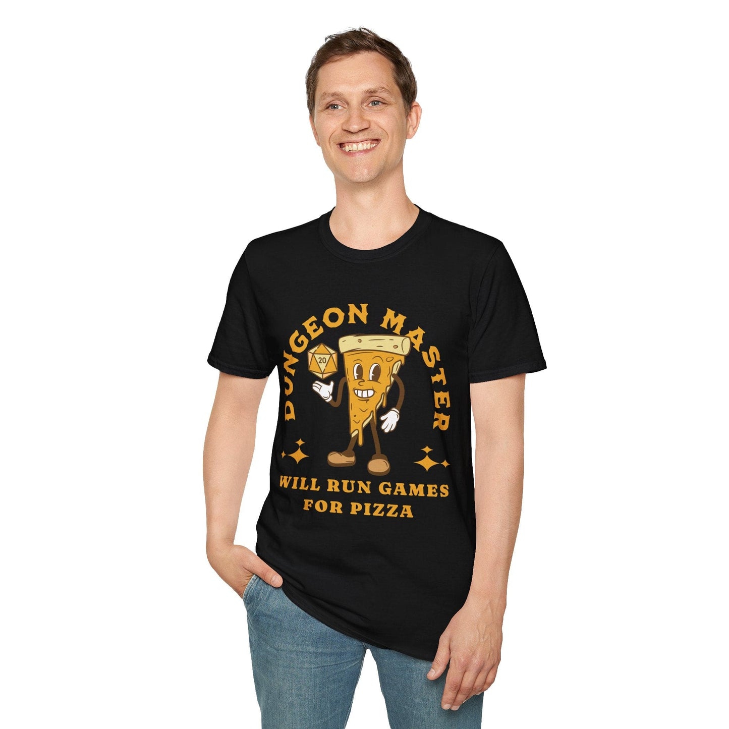 Printify T-Shirt D&D Dungeon Master for Pizza T-Shirt