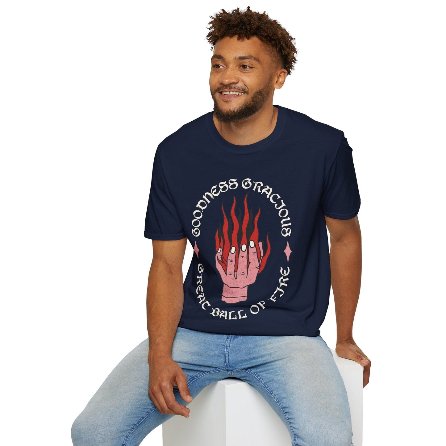 Printify T-Shirt D&D Fireball Spell Shirt