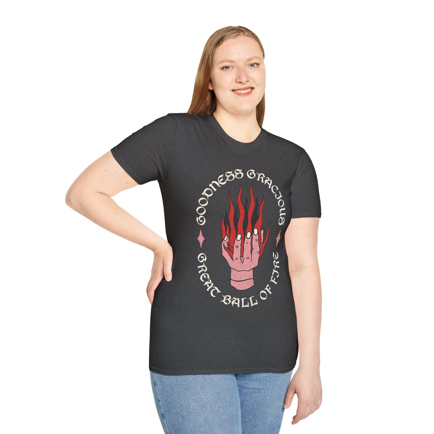 Printify T-Shirt D&D Fireball Spell Shirt