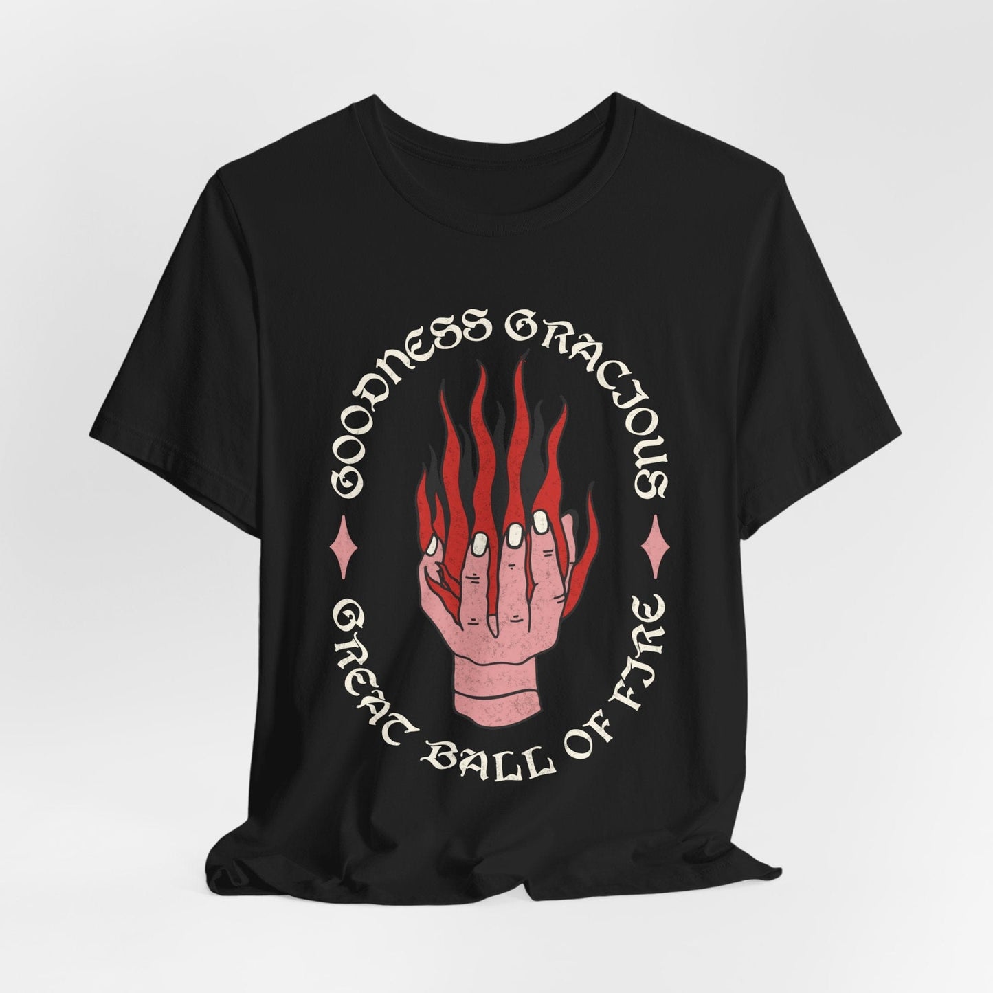 Printify T-Shirt Black / S D&D Fireball Spell Shirt