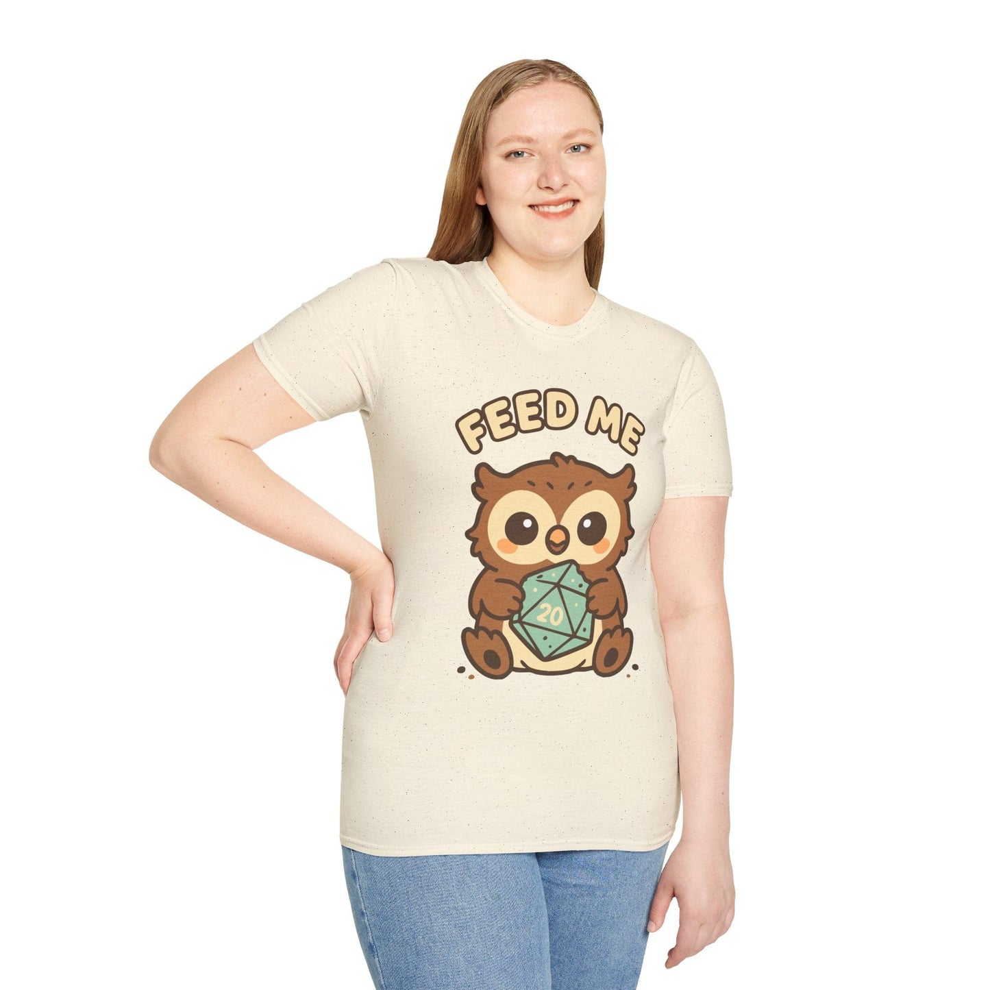 Printify T-Shirt D&D Owlbear Feed Me T-Shirt