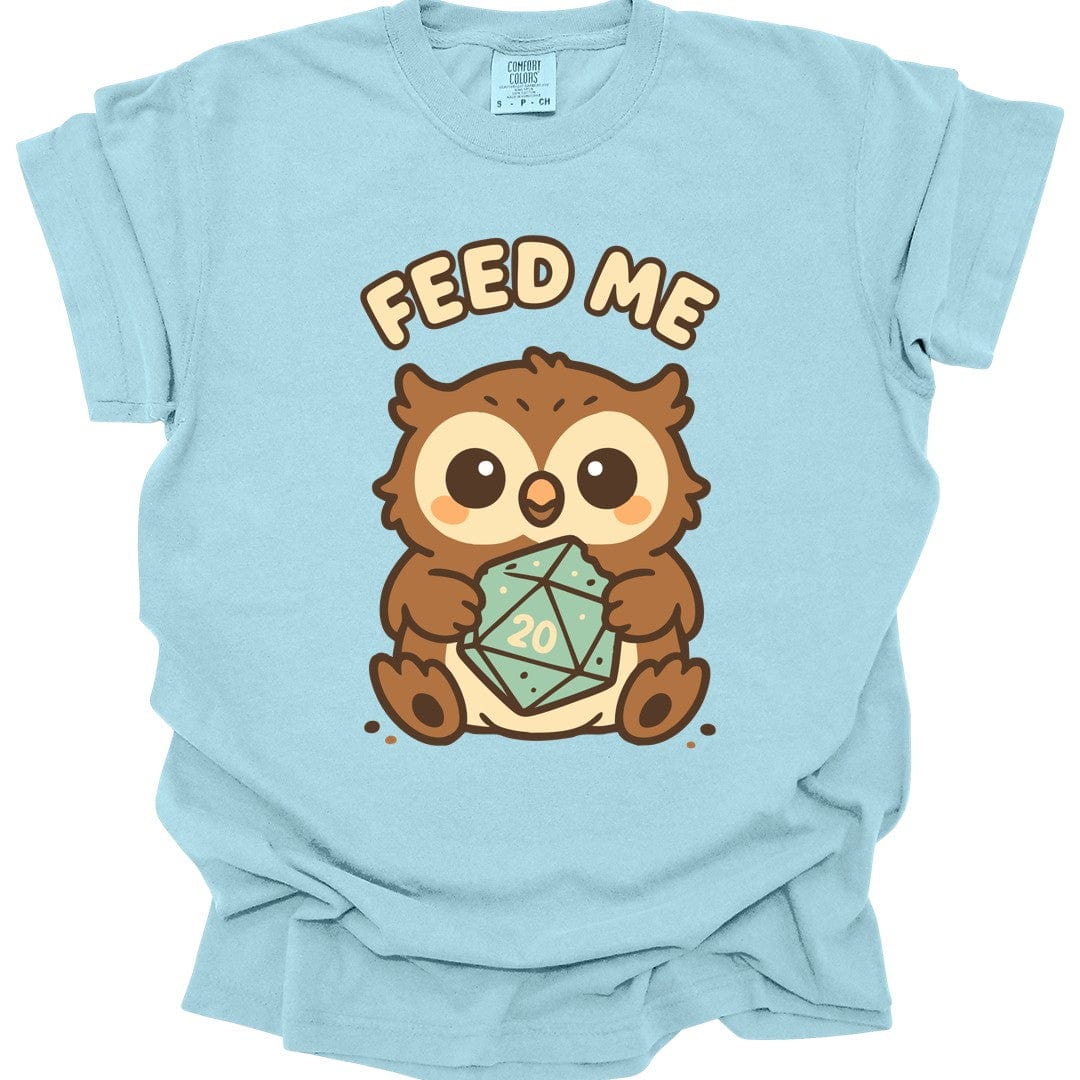 Printify T-Shirt Chambray / S D&D Owlbear Feed Me T-Shirt - Comfort Colors
