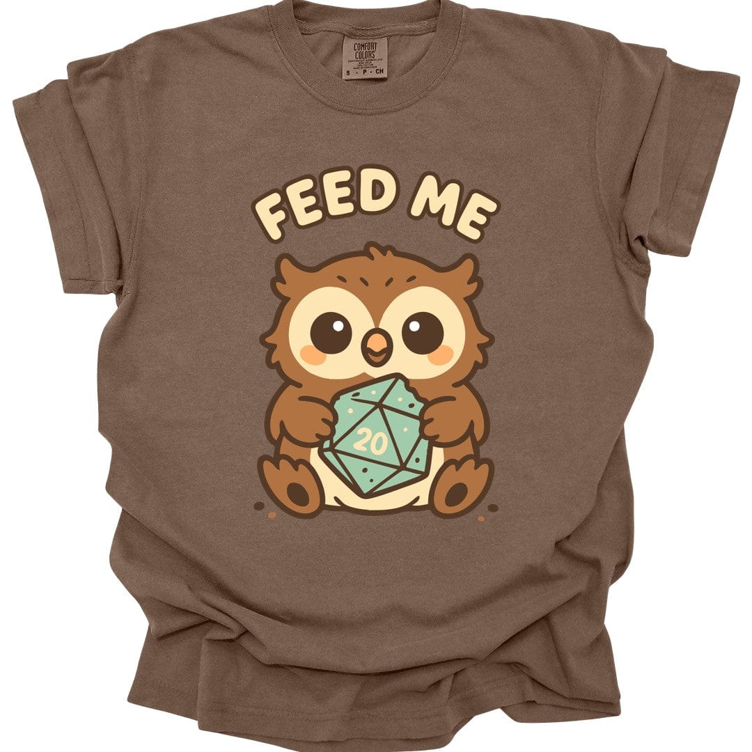Printify T-Shirt Espresso / S D&D Owlbear Feed Me T-Shirt - Comfort Colors