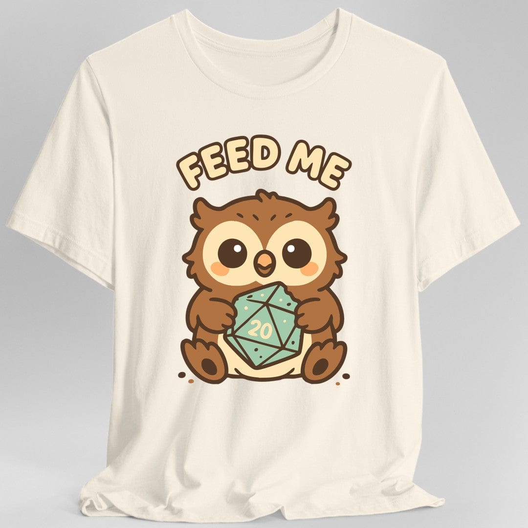 Printify T-Shirt Natural / S D&D Owlbear Feed Me T-Shirt
