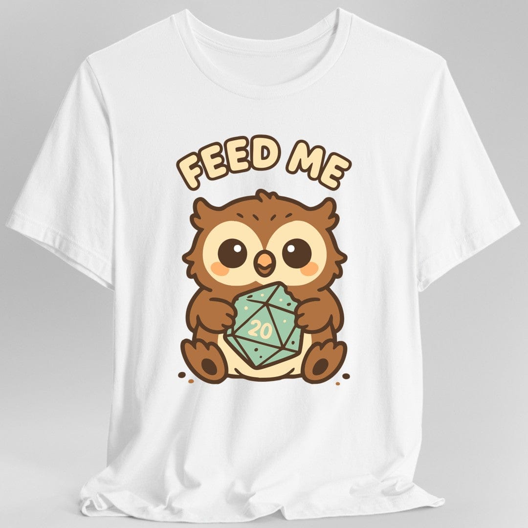 Printify T-Shirt White / S D&D Owlbear Feed Me T-Shirt