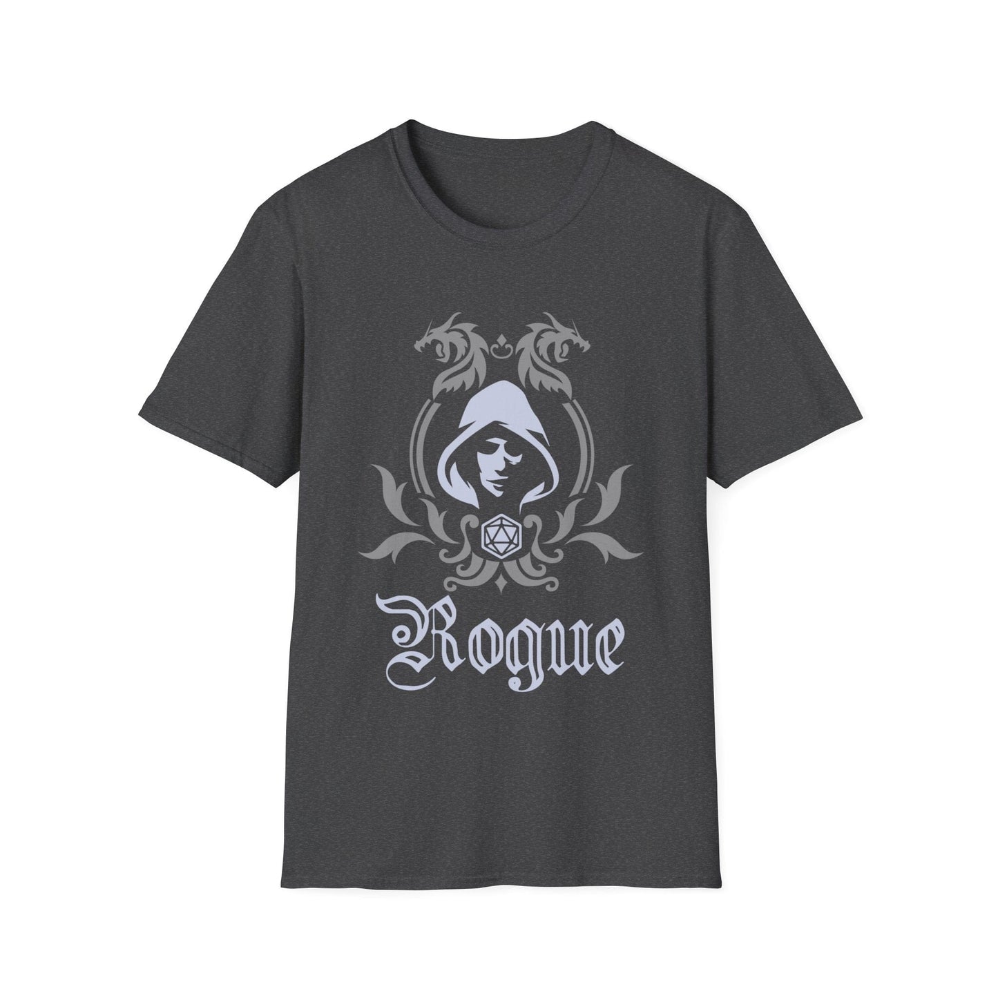 Printify T-Shirt Dark Heather / S D&D Rogue Class Emblem T-Shirt