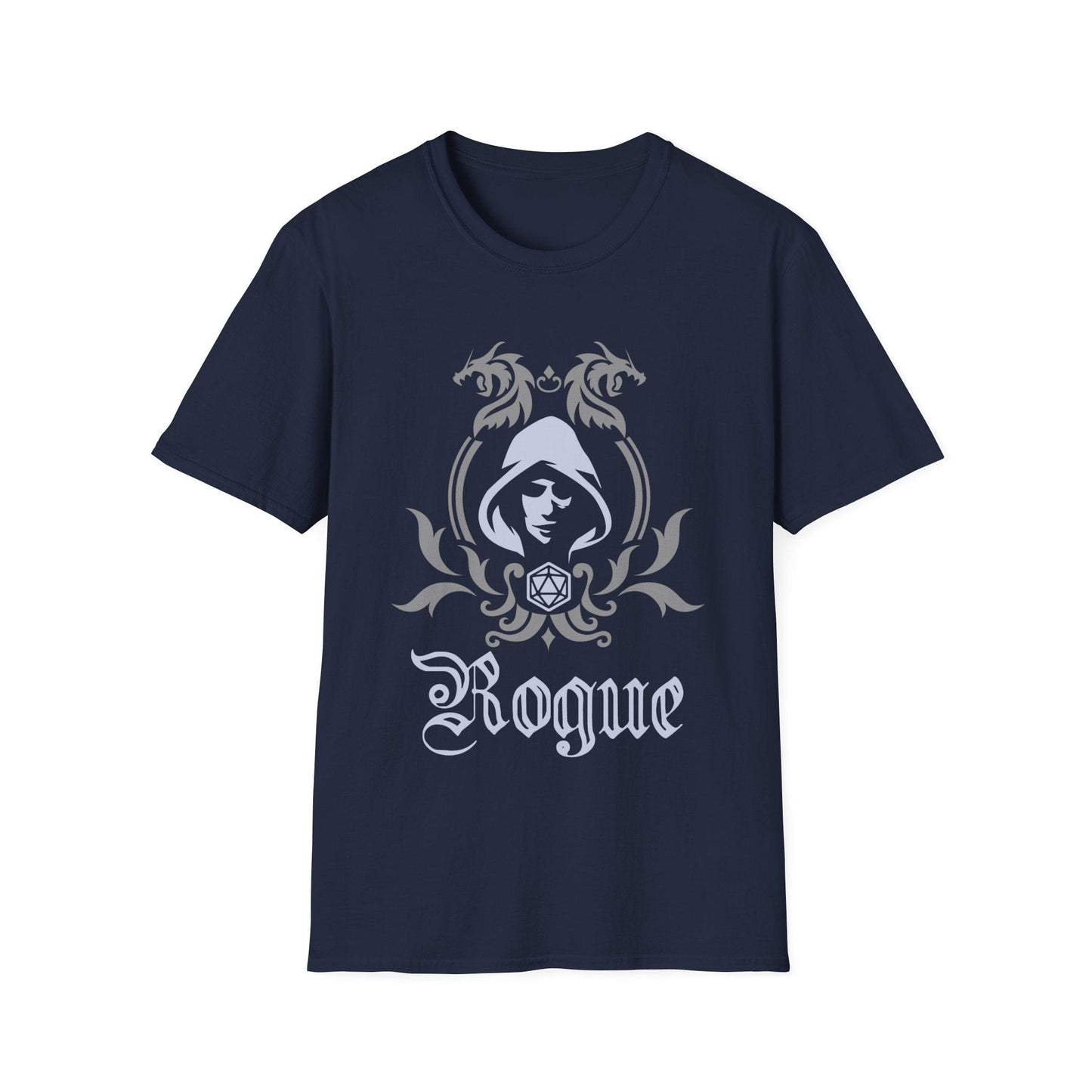 Printify T-Shirt Navy / S D&D Rogue Class Emblem T-Shirt