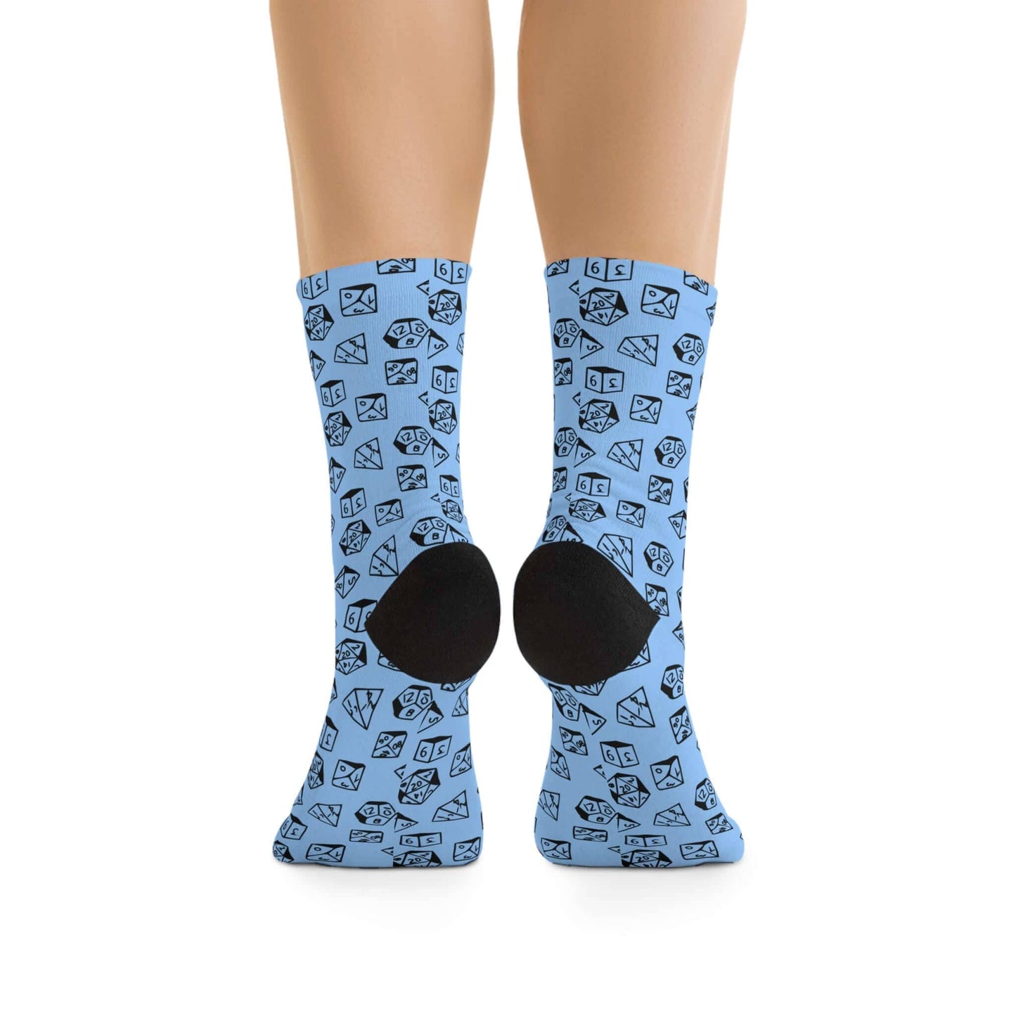 Printify All Over Prints One size D&D Socks with Dice Pattern Blue