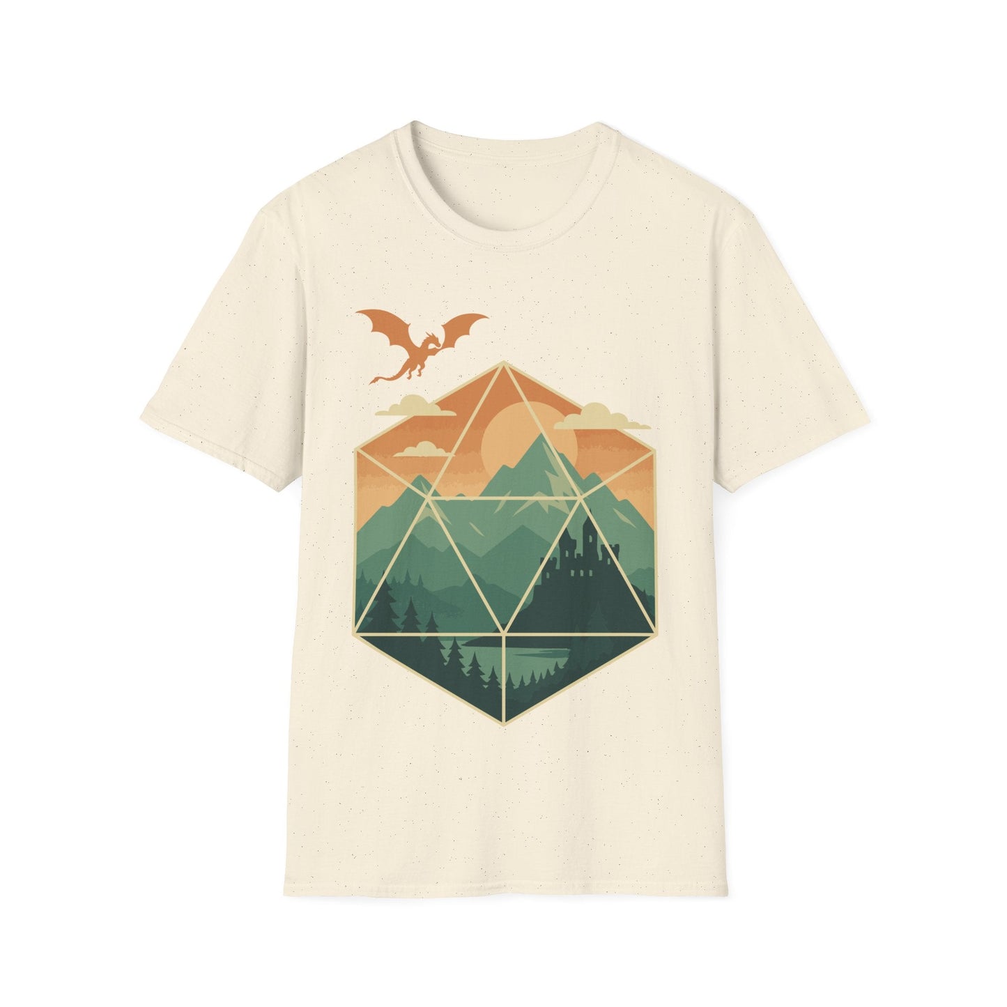 Printify T-Shirt Natural / S D20 Mountain Landscape T-Shirt