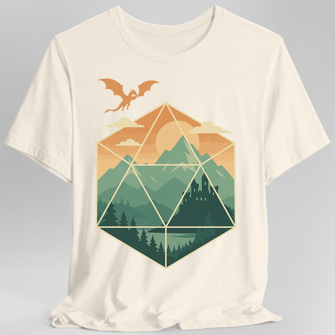 Printify T-Shirt Natural / S D20 Mountain Landscape T-Shirt